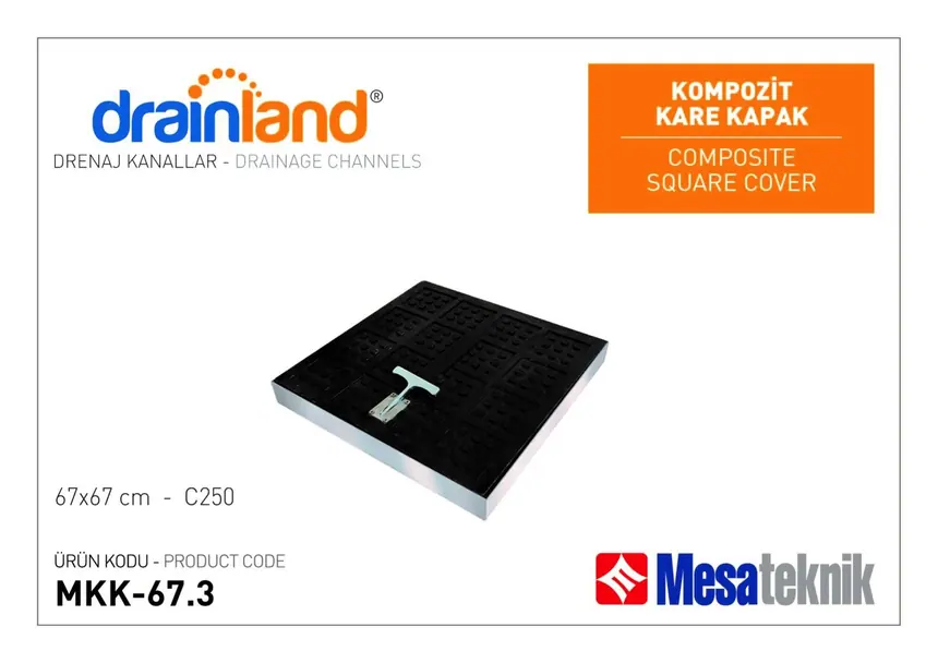Kompozit Kare Kapaklar - Galvaniz Kasalı