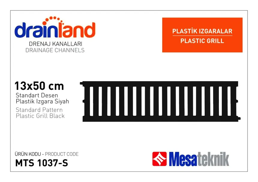 MTS 3235-S Genişlik 130 mm Derinlik 120 mm Uzunluk 100 cm Siyah Renk