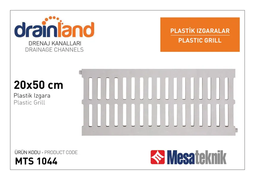 MTS 2042 Genişlik 20 cm Derinlik 8 cm Uzunluk 50 cm
