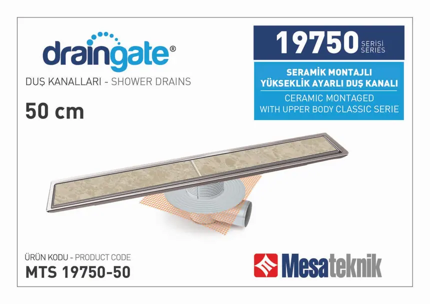 MTS 19750 Seramik Montajlı Yükseklik Ayarlı