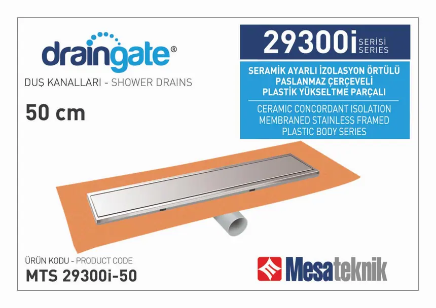 MTS 29300İ İzolasyon Örtülü Paslanmaz Çerçeveli Plastik Yükseltme Parçalı