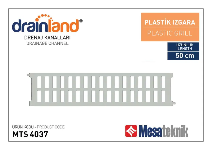 MTS 1035 Genişlik 130 mm Derinlik 75 mm Uzunluk 50 cm