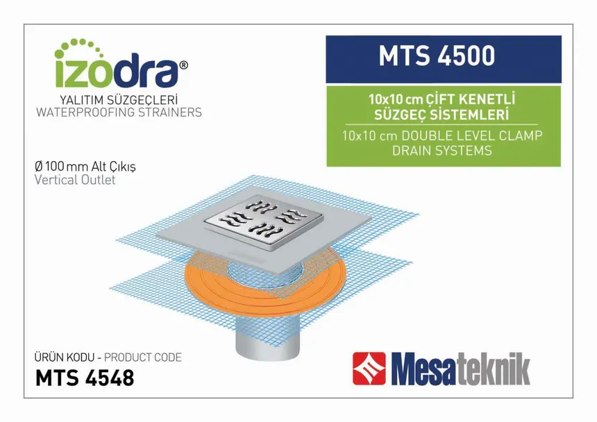 MTS 4500 Çift Kenetli Süzgeç Sistemleri 10x10 cm