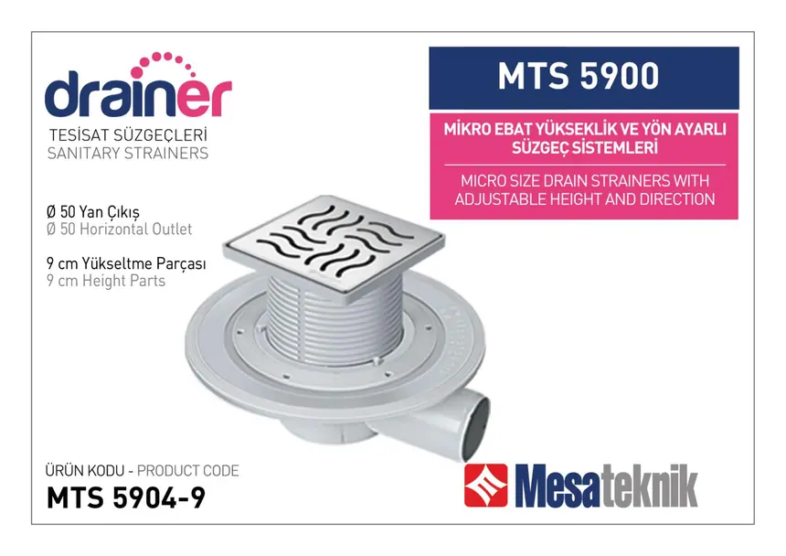 MTS 5900 Mikro Ebat Yükseklik ve Yön Ayarlı Tesisat Sistemleri