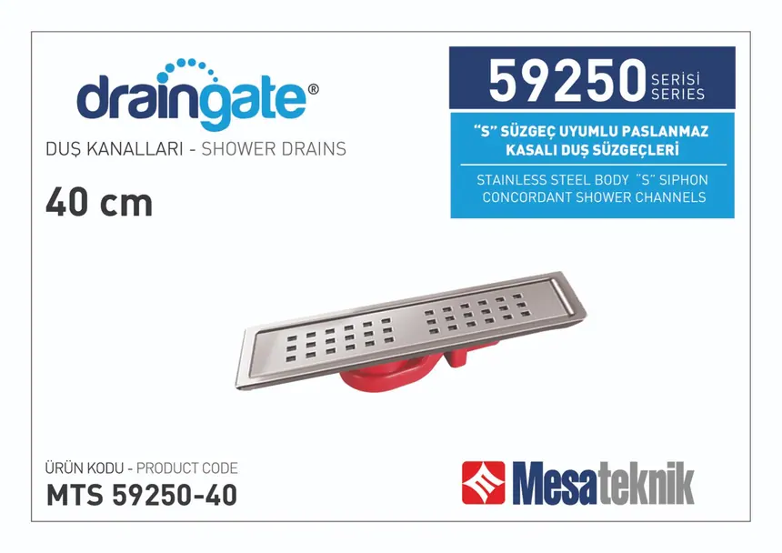 MTS 59250 S Sifon Uyumlu Paslanmaz Kasalı Seri
