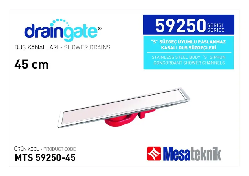 MTS 59250 S Sifon Uyumlu Paslanmaz Kasalı Seri