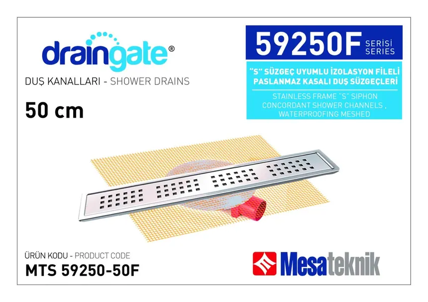 MTS 59250F S Sifon Uyumlu İzolasyon Fileli Paslanmaz Kasalı Seri