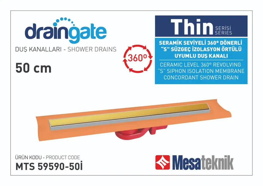 MTS 59590I Thin Serisi 360º Dönerli S Süzgeç Uyumlu Izolasyon Ortülü