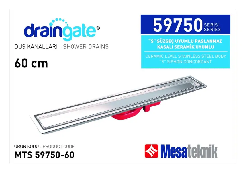 MTS 59750 S Sifon Uyumlu Seramik Montajlı Seri