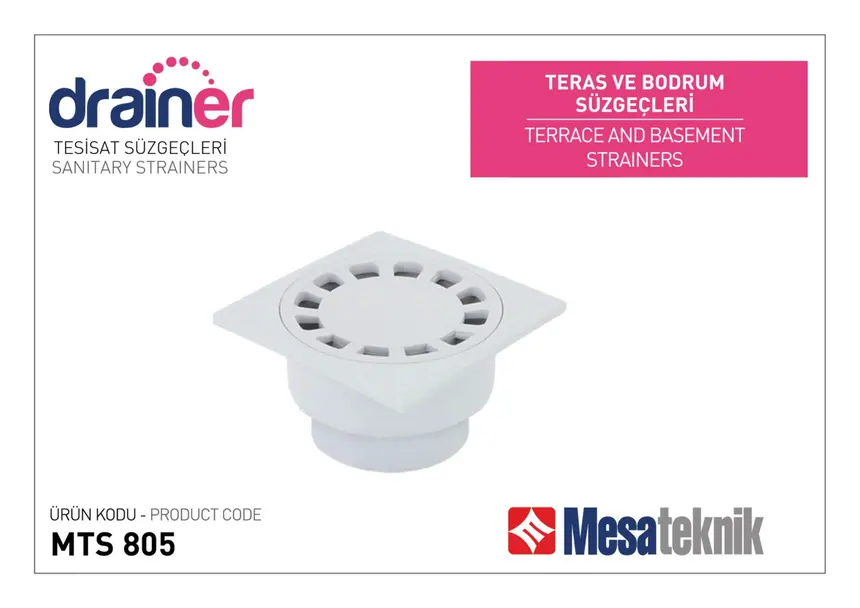 Teras ve Bodrum Süzgeçleri