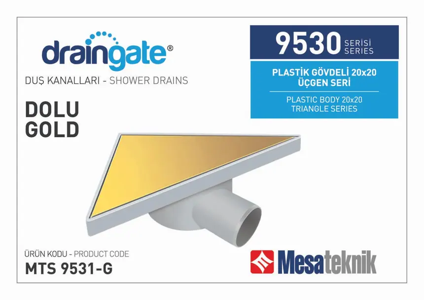 MTS 9530 Plastik Gövdeli 20 cm Üçgen Seri