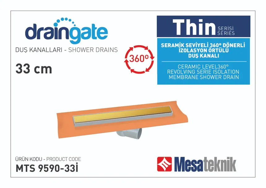 MTS 9590I Thin Serisi 360º Dönerli Izolasyon Ortülü
